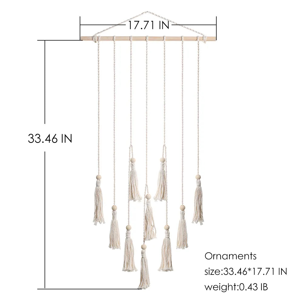 Macrame Wall Hanging Photo Display