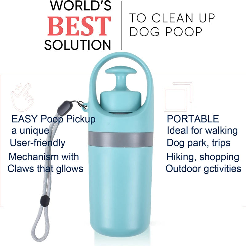 Portable Poop Scooper with Build In Bag Dispenser