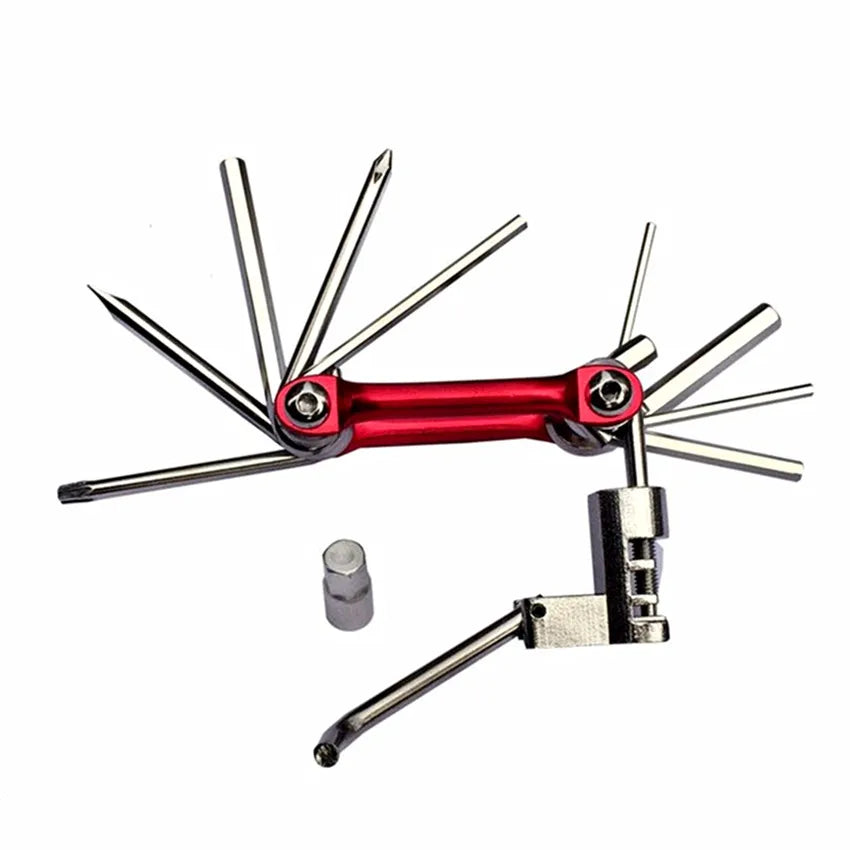 11 In 1 MTB Road Bike Bicycle Multifunctional Mini Repair Folding Tools